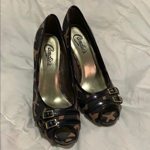 Candies Leopard heels